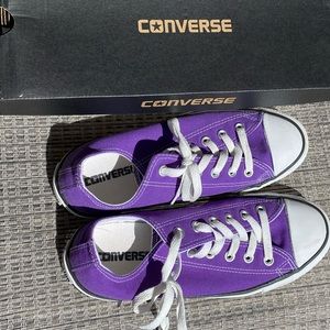 Purple Low Top Converse